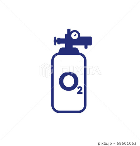 oxygen cylinder or tank icon 69601063