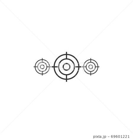Target icon vector ilustration template Target icon vector ilustration template 69601221