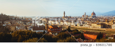 Sunset golden panorama of Florence, Italy Sunset golden panorama of Florence, Italy 69601786