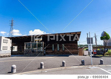 三重県いなべ市　三岐鉄道北勢線の終着駅の阿下喜駅 69606404