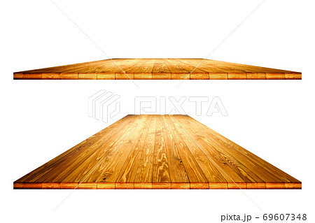Wooden worktop surface with clipping mask Wooden worktop surface with clipping mask 69607348