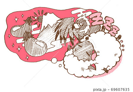 羊と一富士二鷹三茄子のお正月のイラスト素材