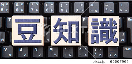 豆知識イメージ　キーボード背景　 69607962