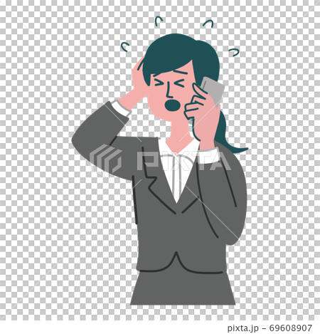 西裝,女性職業,手機,智能手機,急躁 西裝,女性職業,手機,智能手機,急躁 69608907