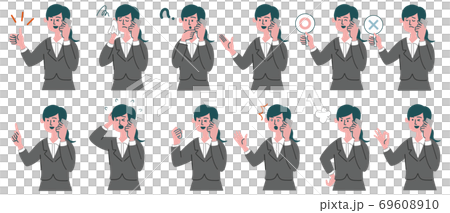 西裝女職業手機智能手機套 西裝女職業手機智能手機套 69608910