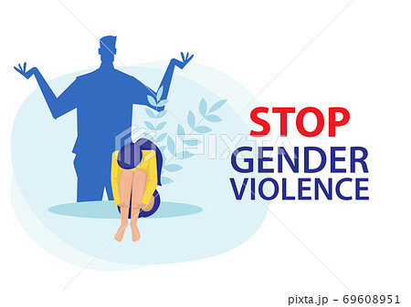 Stop man gender violence or or domestic violence concept 69608951