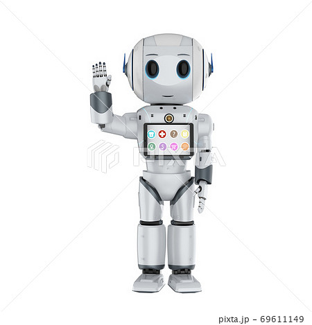 cute artificial intelligence robot - PIXTA