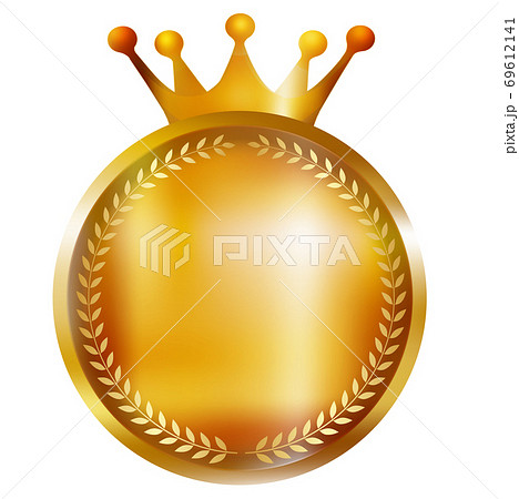 王冠 金 アイコンのイラスト素材