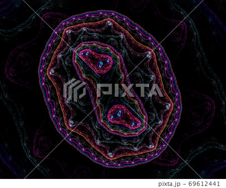 abstract colorful fantasy tiny creature microorganism isolated on black, 3d render abstract colorful fantasy tiny creature microorganism isolated on black, 3d render 69612441