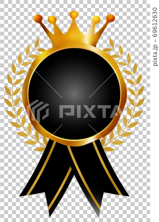 皇冠絲帶金圖標 皇冠絲帶金圖標 69612630