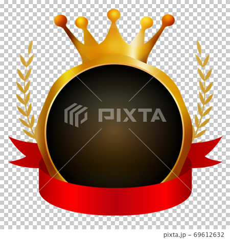 皇冠絲帶金圖標 皇冠絲帶金圖標 69612632