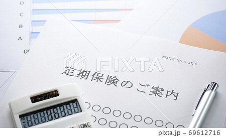 定期保険の案内　保険 69612716