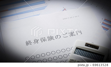 終身保険の案内　保険 69613528