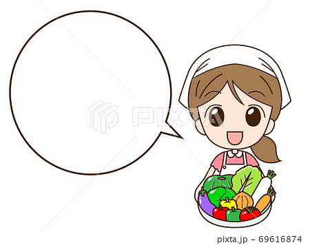 女性と吹き出し4 69616874