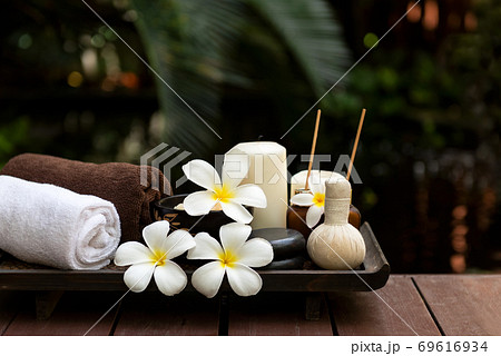 Thai Spa.  Massage spa treatment aroma for healthy wellness and relax 69616934