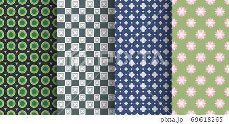complex calm seamless pattern backs in set complex calm seamless pattern backs in set 69618265