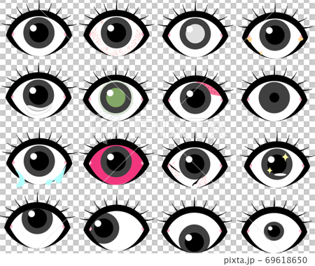 目イラスト16種 目イラスト16種 69618650