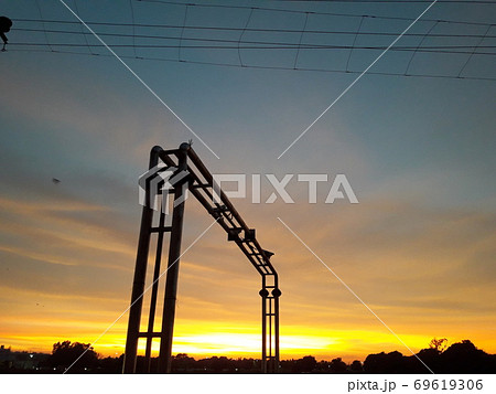 Very beautiful, attractive and dramatical  sunset  near  lake .Very beautiful, attractive and dramatical  sunset  near  lake . 69619306