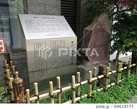文京区西片にある樋口一葉終焉の地（一葉樋口夏子碑） 69619575