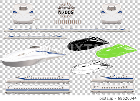 Limited express train Shinkansen N700S Nozomi 69620344