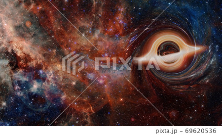 Simulation of a black hole in the space.Elements Simulation of a black hole in the space.Elements 69620536