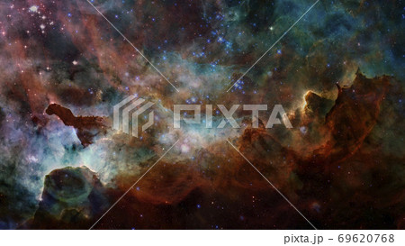 Space scene with stars and galaxies. Elements of 69620768