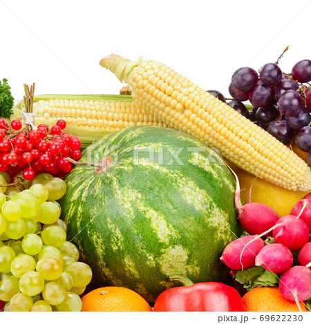 Fruits and vegetables isolated on a white background. Fruits and vegetables isolated on a white background. 69622230