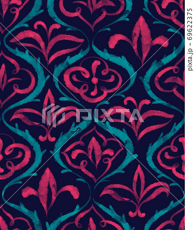 Art deco floral seamless pattern. 69622375