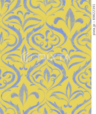 Art deco floral seamless pattern. Art deco floral seamless pattern. 69622391