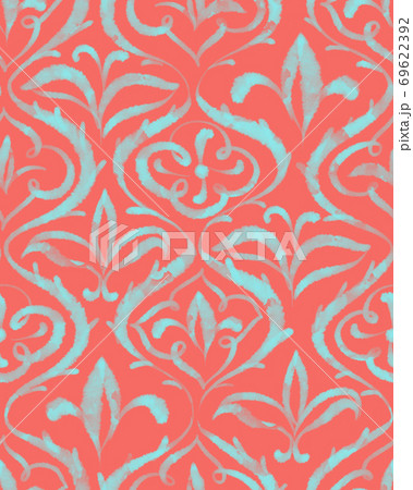 Art deco floral seamless pattern. Art deco floral seamless pattern. 69622392
