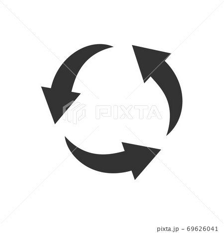 Zero waste and reuse symbol vector illustration isolated on white background 69626041