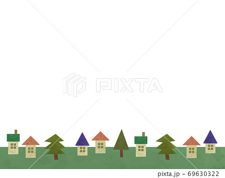 木に囲まれた住宅街 木に囲まれた住宅街 69630322