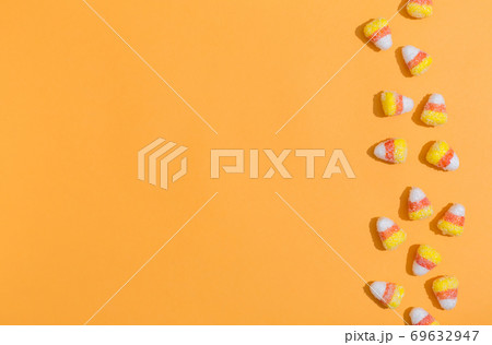 Halloween theme with candies 69632947