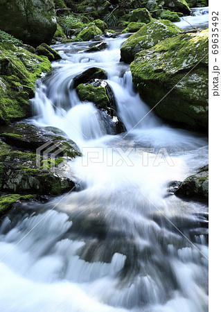 花園渓谷 茨城県北茨木市 の写真素材