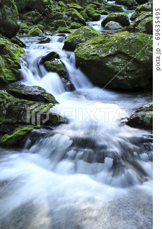 花園渓谷 茨城県北茨木市 の写真素材