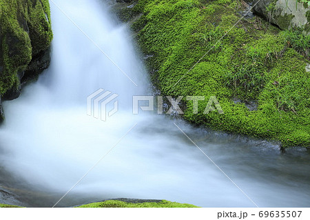 花園渓谷 茨城県北茨木市 の写真素材