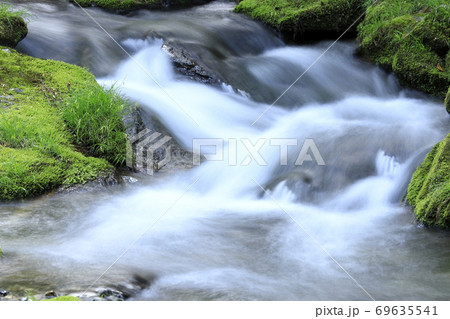 花園渓谷 茨城県北茨木市 の写真素材