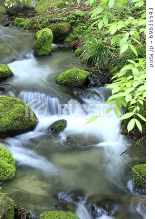 花園渓谷 茨城県北茨木市 の写真素材