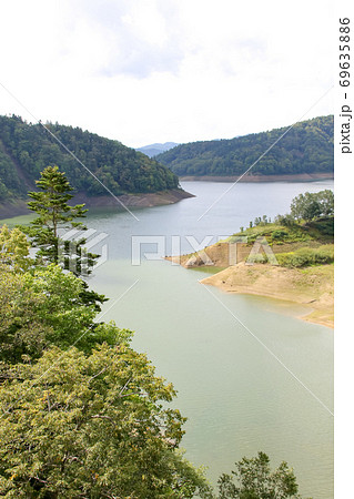 桂沢湖、三笠市、北海道、湖、風景、自然 69635886