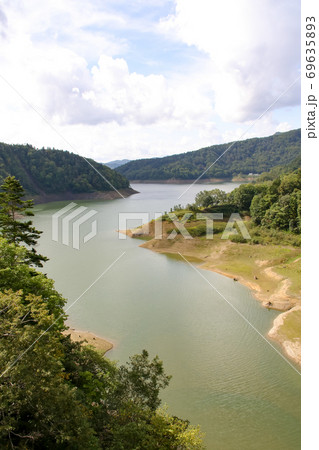 桂沢湖、三笠市、北海道、湖、風景、自然 69635893