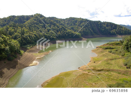 桂沢湖、三笠市、北海道、湖、風景、自然 69635898