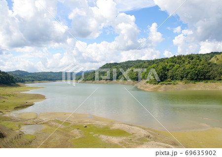 桂沢湖、三笠市、北海道、湖、風景、自然 桂沢湖、三笠市、北海道、湖、風景、自然 69635902