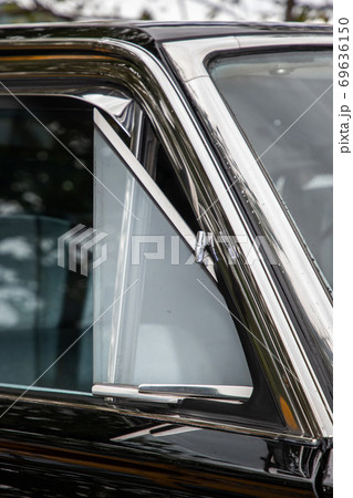 車の三角窓 Classic Car Ventilation Window の写真素材