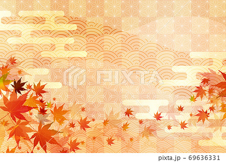 紅葉　もみじ　秋　 背景  69636331