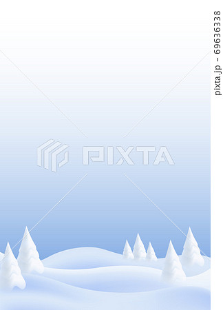 クリスマス　雪　冬　背景 69636338