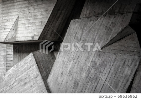 fragment of a gray concrete wall 69636962