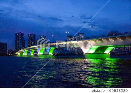 豊洲大橋　夜景 69638520