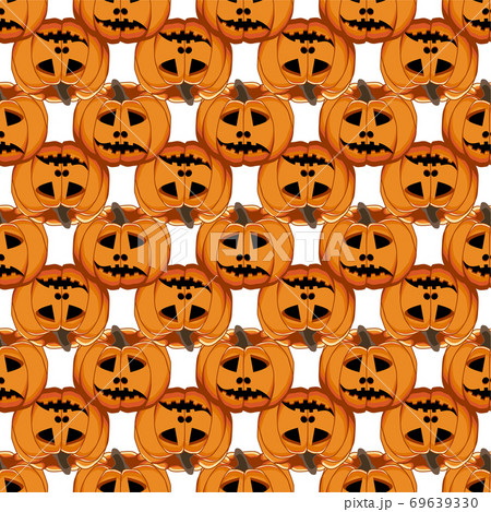 Illustration on theme big colored pattern Halloween 69639330