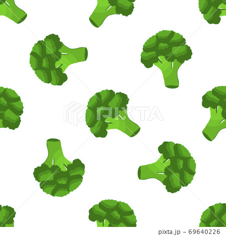 Illustration on theme of bright pattern grass broccoli, vegetable plant for seal Illustration on theme of bright pattern grass broccoli, vegetable plant for seal 69640226