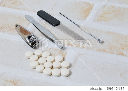 爪切り, ヘルスケア, やすり, ピンセット, 常備薬, 薬, 錠剤, シルバー, 衛生, 耳かき 69642135